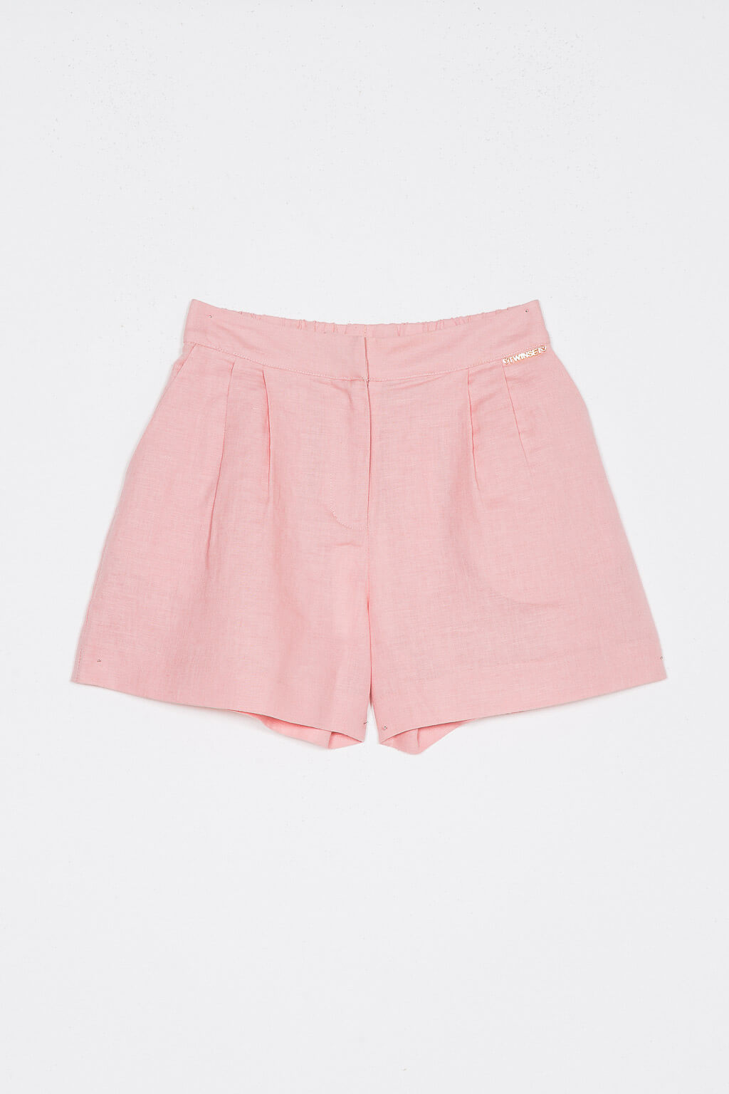 Linen blend shorts