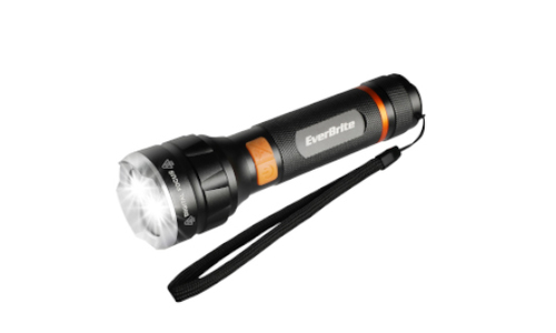 פנס יד נטען 1000 LM אור כפול כולל פוקוס EVERBRITE E011172
