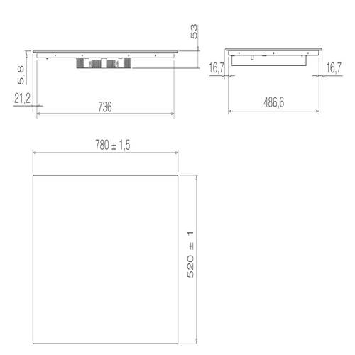 כיריים אינדוקציה 78 ס