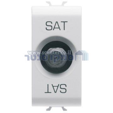 שקע TV SAT קואקסיאלי 1 מודול Gewiss Chorus