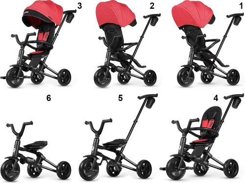 תלת אופן מתקפל NOVA Niello מבית Qplay שחור
