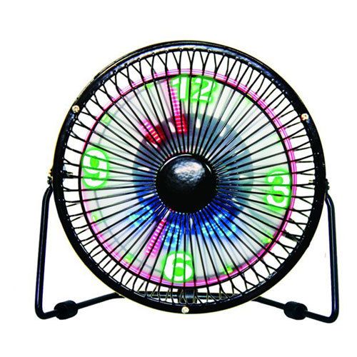 מאוורר USB מתכתי עם תצוגת שעון NAVY NY-6300