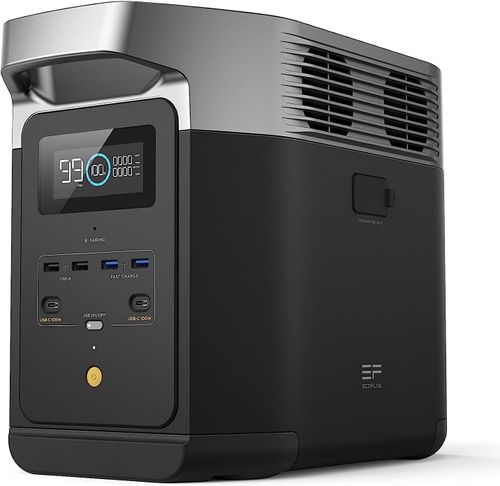 קיט סולארי ECOFLOW תחנת כוח DELTA2MAX פלוס 2 יח' פאנלים סולארים מתקפלים 200W - הספק כולל 2.4kW