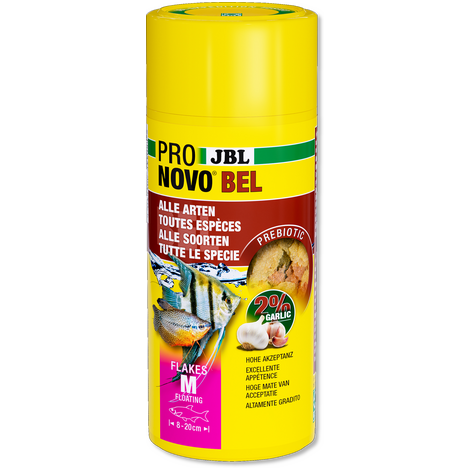 JBL מזון דגים פרו נובו בל דפים 250 מ"ל JBL PRONOVO BEL FLAKES M