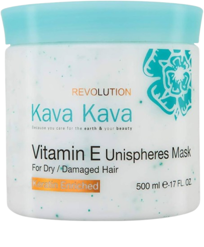 Kava Kava Vitamin E Unisoheres Mask 500ML קווה קווה מסכת הזנה אורגנית