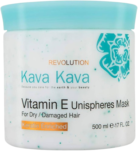 Kava Kava Vitamin E Unisoheres Mask 500ML קווה קווה מסכת הזנה אורגנית