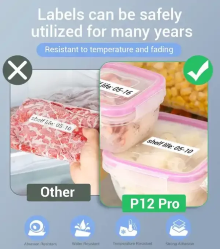 מדפסת מדבקות תרמית ניידת Aimo P12PRO