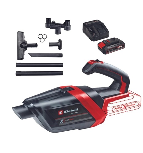 שואב לרכב TE-HV 18/06 LI- Solo כולל סוללה 2.5AH מבית EINHELL