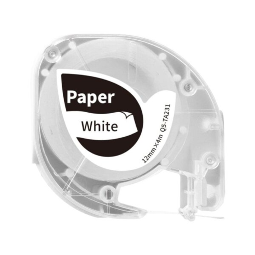 5 יחידות סרט מדבקות נייר Q5-TA231 P12 שחור ע