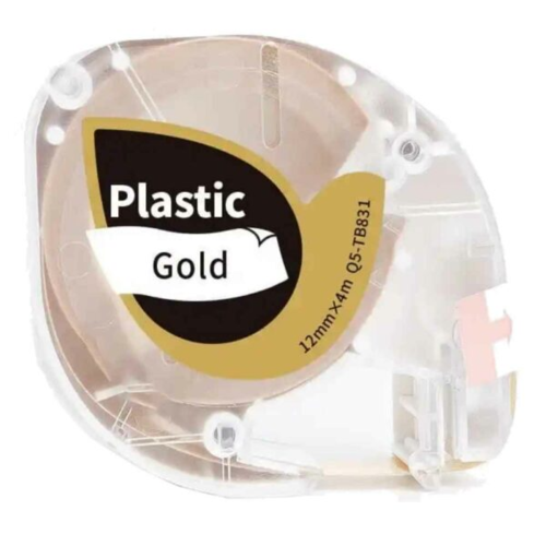 5 יחדיות סרט מדבקות פלסטיק Q5-TB831 שחור על זהב