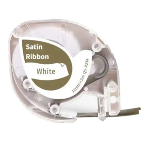 סרט מדבקות בד סאטן Q5-R234 זהב כהה על גבי לבן