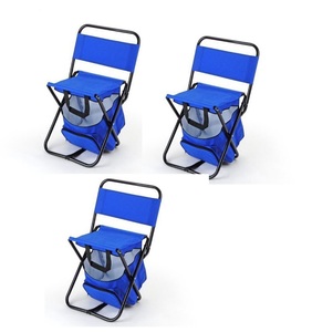 סט 3 כיסאות קמפינג משולב בצידנית