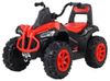 טרקטורון בייבי חשמלי לילדים 6V עם אורות LED ומשענת גב - אדום