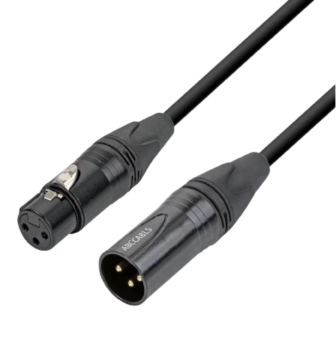 כבל XLR מקצועי באורך 1מ' ABC CABLS