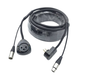 כבל סאונד XLR משולב חשמל באורך 10מ