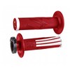 גריפים מבית ODI עם נעילה וידית מצערת - אדום/לבן
