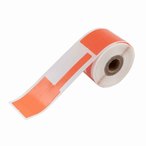 מדבקה אדומה לכבלים 25*38 לשונית 40 - 100 יח