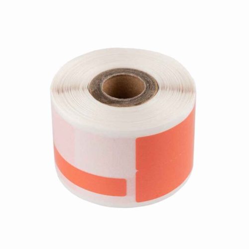 מדבקה אדומה לכבלים 25*38 לשונית 40 - 100 יח