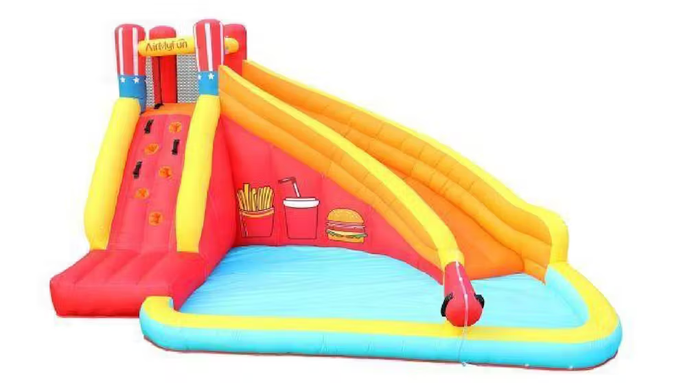 מתנפח מגלשות ובריכה דגם המבורגר Doctor Dolphin 83009 
