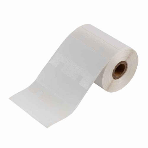 5 יחידות מדבקה לבנה דו-צדדית לתכשיטים 19*50 חור חיצוני 250 יח