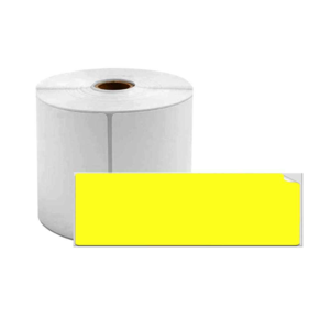 מדבקה צהובה לכבלים 25*38 לשונית 40 סה”כ 100 יח