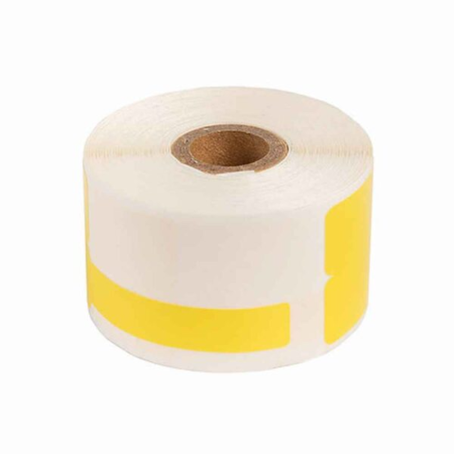 מדבקה צהובה לכבלים 25*38 לשונית 40 סה”כ 100 יח