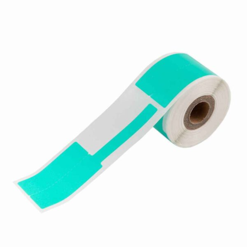 מדבקה ירוקה לכבלים 25*38 לשונית 40 100 יח