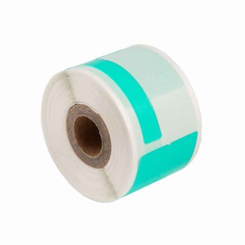 מדבקה ירוקה לכבלים 25*38 לשונית 40 100 יח