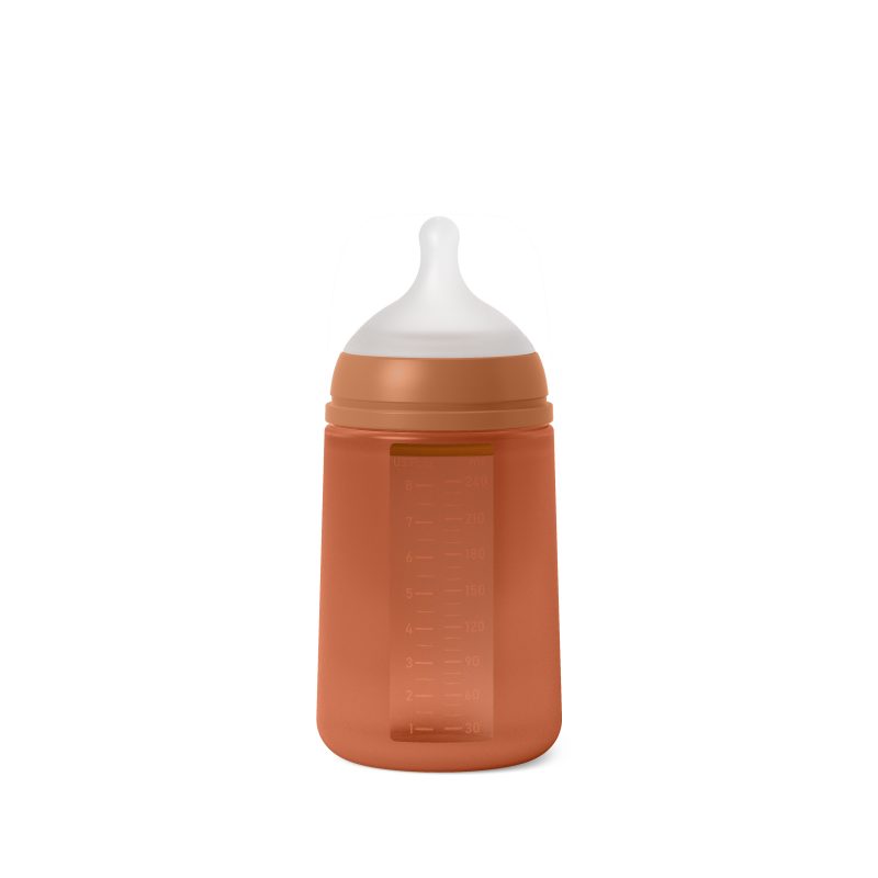 בקבוק האכלה לתינוק סיליקון Essence ‏240 מ"ל כתום