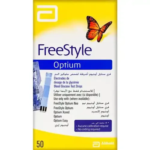 סטיקים למד סוכר-גלוקומטר חברת Free Style optium