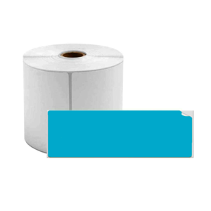 מדבקה כחולה לכבלים 25x38 לשונית 40 100 יח