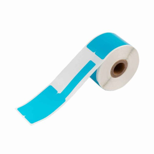 5 יחידות מדבקה כחולה לכבלים 25x38 לשונית 40 100 יח