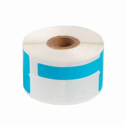 5 יחידות מדבקה כחולה לכבלים 25x38 לשונית 40 100 יח