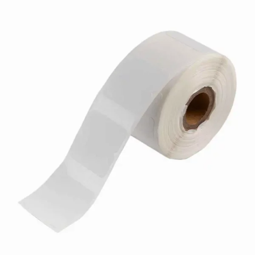 5 יחידות מדבקה לבנה עגולה 50x50 רב שימושית 140 יח