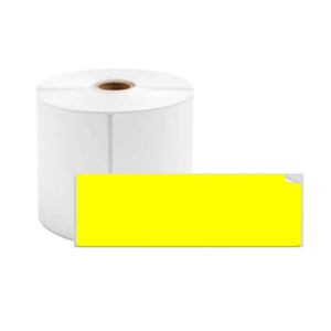 מדבקה צהובה מלבנית 20x100 רב שימושית 160 יח