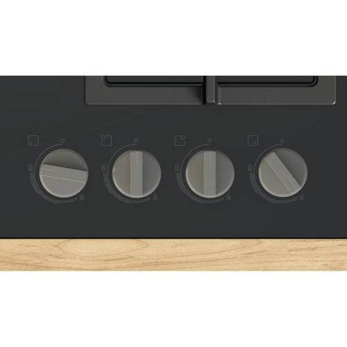 כיריים גז Bosch PNK6B6K40Y Serie 4 זכוכית שחורה