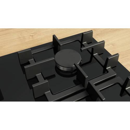 כיריים גז Bosch PNK6B6K40Y Serie 4 זכוכית שחורה