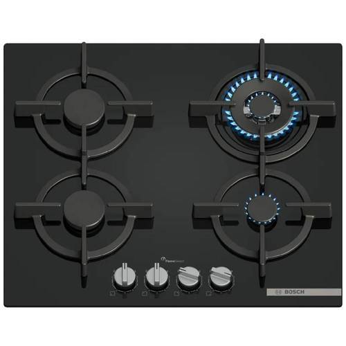 כיריים גז Bosch PPH6A6I10Y Serie 6 זכוכית שחורה 
