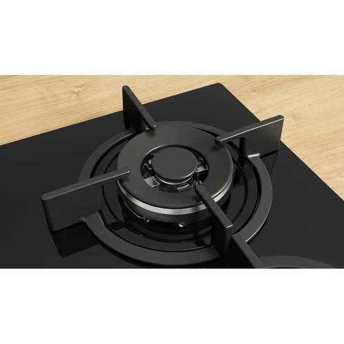 כיריים גז Bosch PPH6A6I10Y Serie 6 זכוכית שחורה 