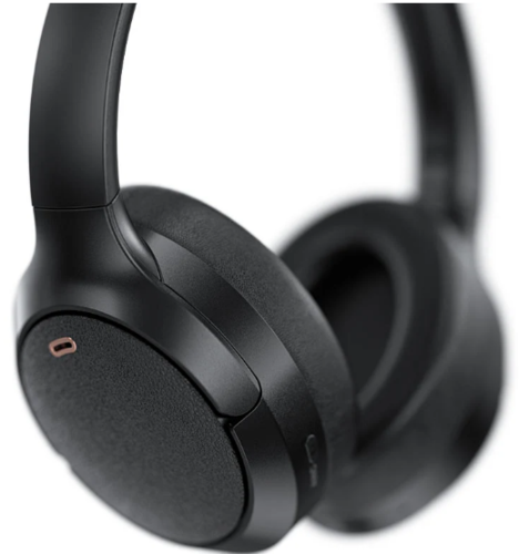 אוזניות אלחוטיות Bluetooth עם סינון רעשים אקטיבי, רמת אטימות IPX4, מתקפלות, שחור