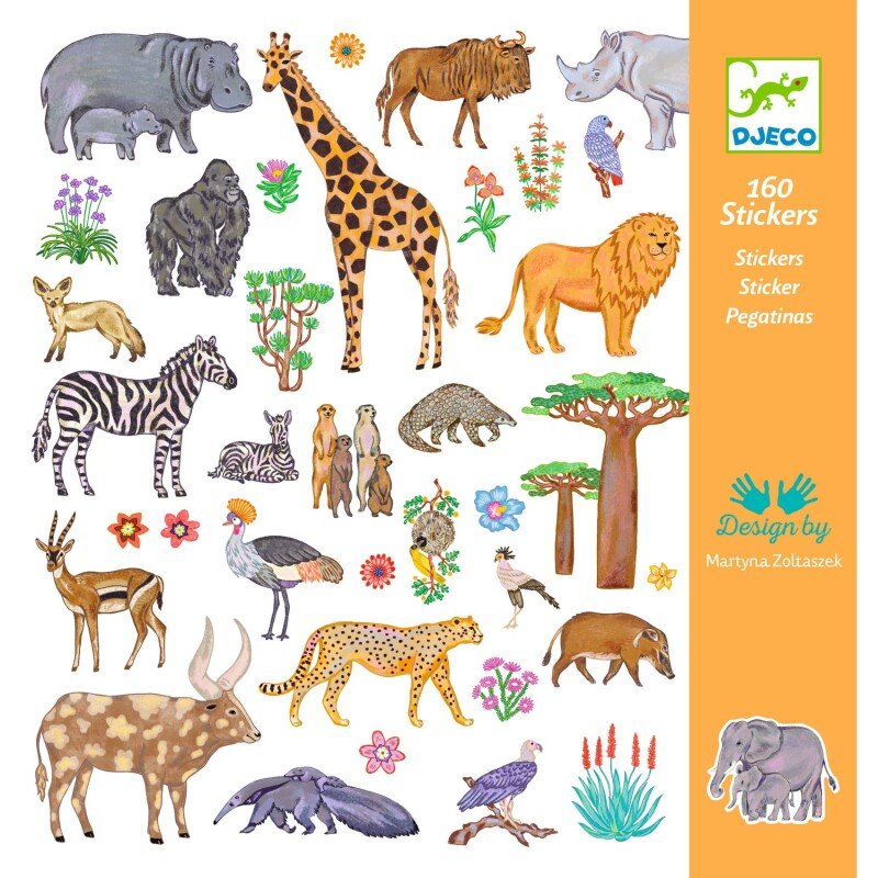 יצירה 160 מדבקות קניה - Djeco