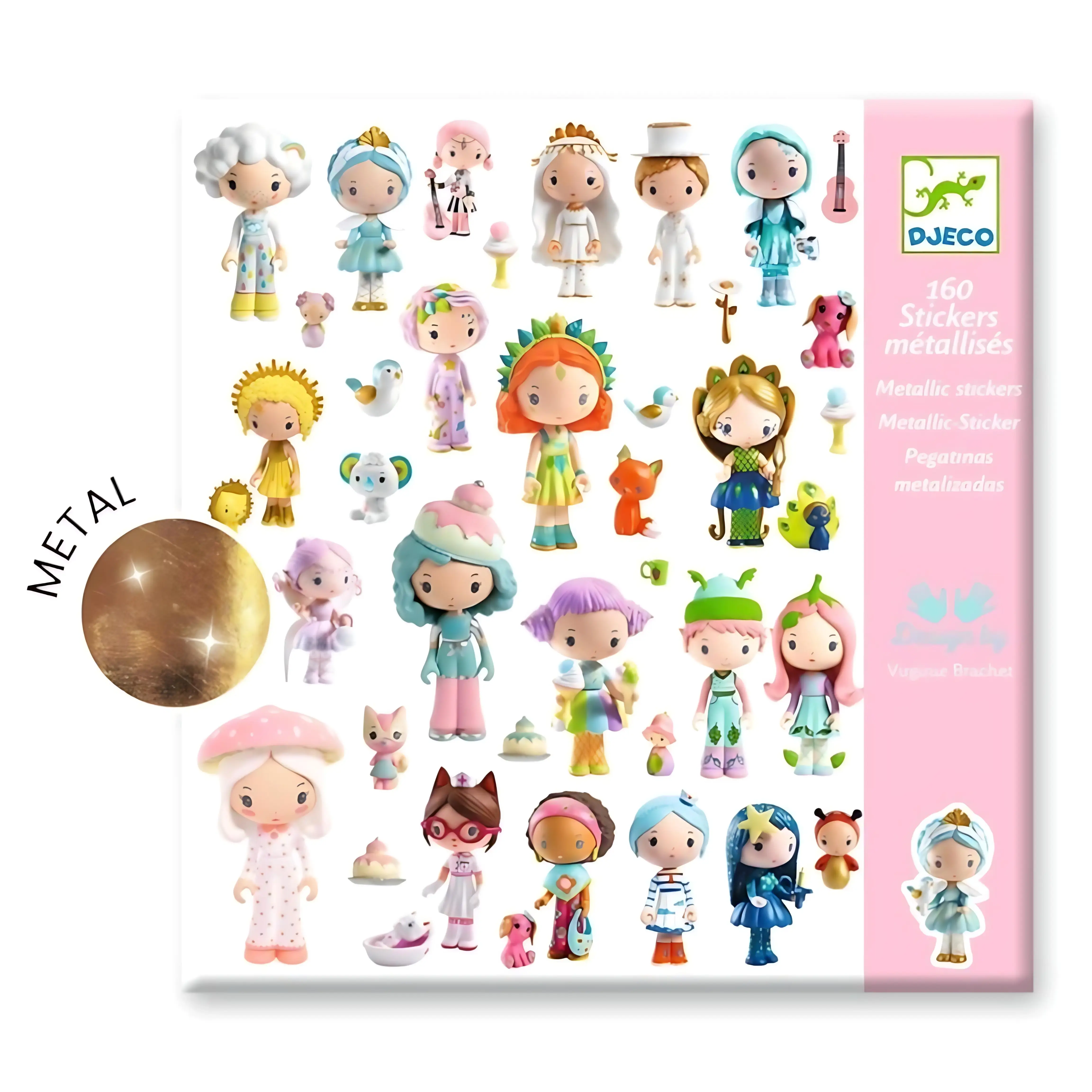יצירה 160 מדבקות טינילי - DJECO tinyly