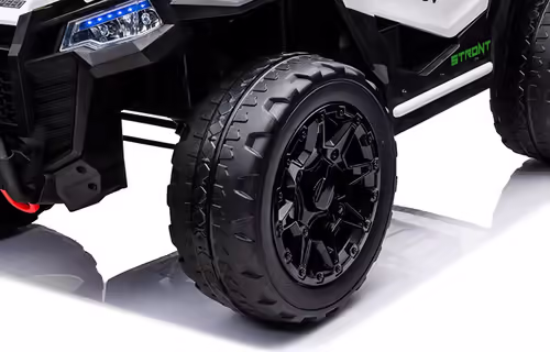 באגי ממונע דו-מושבי 24V דמוי קוואסקי Kawasaki עם גלגלי גומי, בולמי זעזועים, שלט רחוק ואורות - ורוד