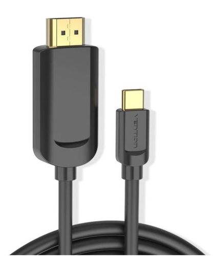 כבל USB TYPE C זכר ל-HDMI זכר באורך 2 מטר איכותי 4K 60Hz