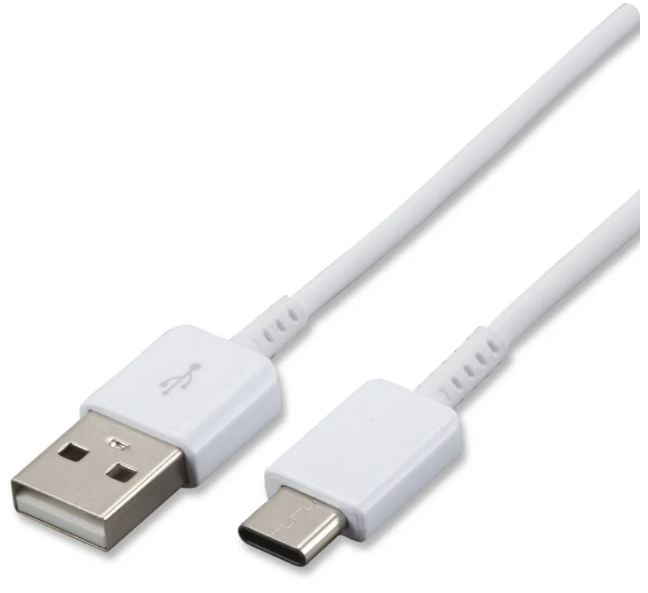 כבל נתונים Type-C ל-USB, לבן