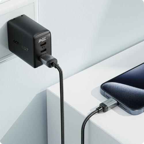 כבל סנכרון וטעינה איכותי USB-A ל-USB-C עשוי סגסוגת אלומיניום וחיפוי קלוע, 1.2 מטר
