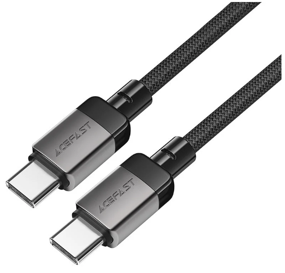 כבל סנכרון וטעינה מהירה USB-C ל-USB-C עשוי סגסוגת אבץ בחיפוי קלוע, 1.2 מטר