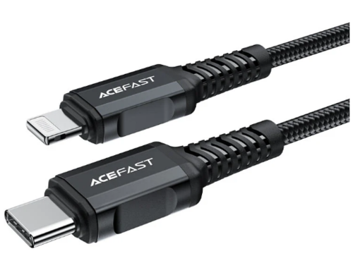 כבל סנכרון וטעינה איכותי USB-C ל-Lightning, מאושר אפל, אורך 1.8 מטר