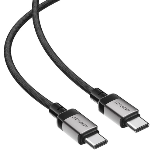 כבל סנכרון וטעינה מהירה USB-C ל-USB-C עשוי סגסוגת אבץ בחיפוי קלוע, 1.2 מטר