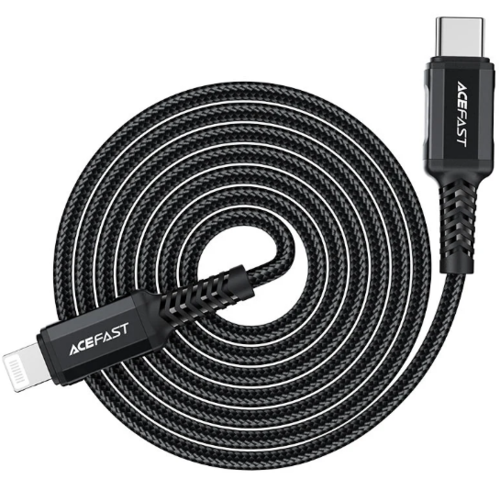 כבל סנכרון וטעינה איכותי USB-C ל-Lightning, מאושר אפל, אורך 1.8 מטר